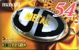 Compact Cassette Maxell Metal UD 54 "MUD-54M" Type IV Metal 1999 Japan