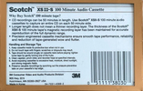 Compact Cassette Scotch XS II-S 100 Type II Chrome 1990 USA