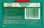 Compact Cassette Maxell UR 60 Type I Normal 1992 North America