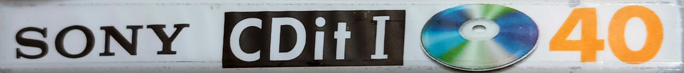 Compact Cassette Sony CDit I 40 "C-40CDIT1A" Type I Normal 1992 Europe