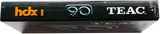 Compact Cassette Teac HDX I 90 Type II Chrome 1990 Australia