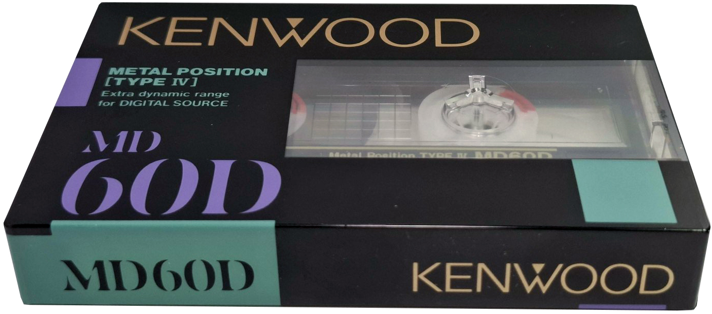 Compact Cassette Kenwood MD 60 Type IV Metal 1987 Japan