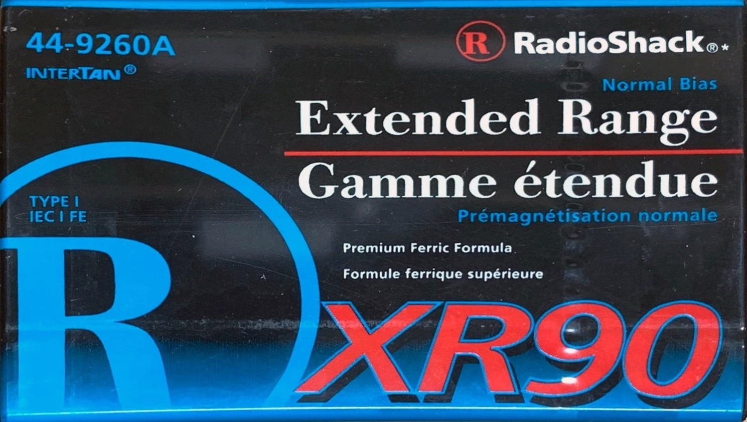 Compact Cassette Radio Shack XR 90 "44-9260A" Type I Normal Worldwide