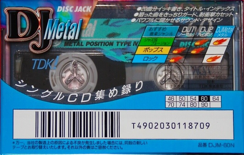 Compact Cassette: TDK  - DJ Metal 60