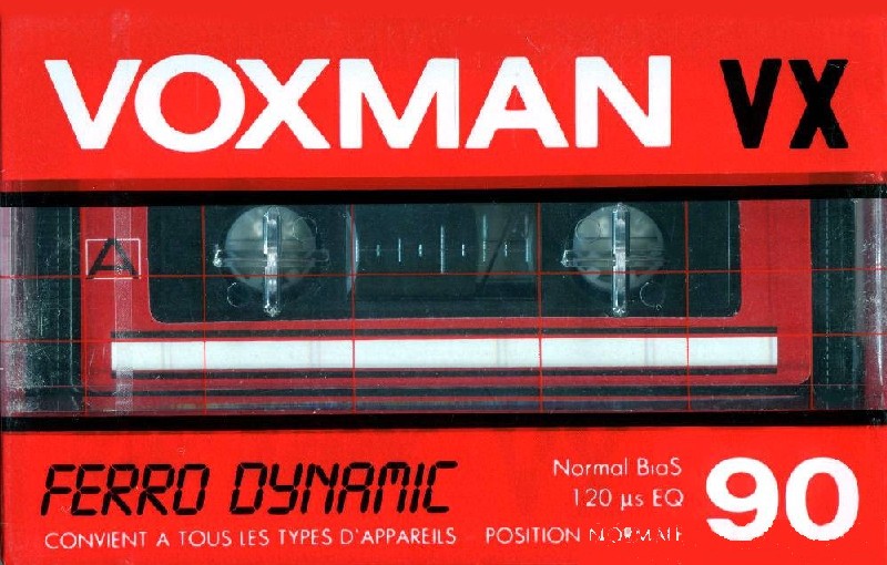 Compact Cassette Voxman VX 90 Type I Normal 1986 Worldwide