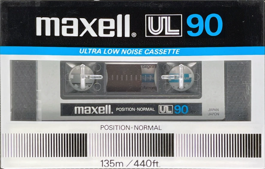 Compact Cassette Maxell UL 90 Type I Normal 1983 Europe