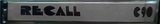 Compact Cassette Recall 90 Type I Normal Unknown Country