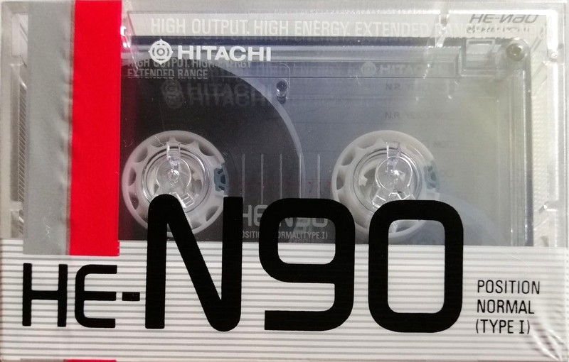 Compact Cassette Hitachi HE-N 90 Type I Normal 1987 Japan