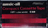 Compact Cassette music-all 60 Type I Normal Unknown Country