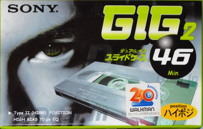 Compact Cassette Sony GIG-2 46 "C-46GIG2E" Type II Chrome 1999 Japan