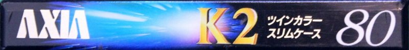 Compact Cassette AXIA K2 80 "K2B 80" Type II Chrome 1995 Japan