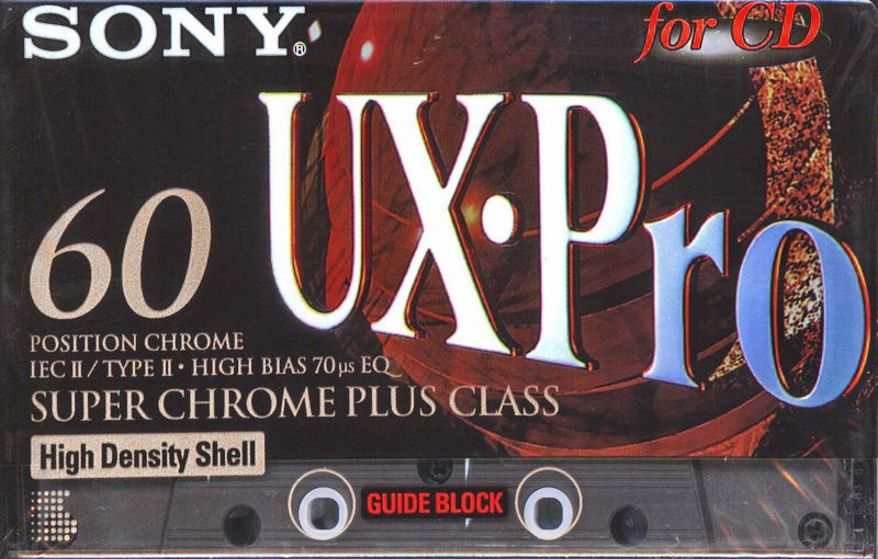 Compact Cassette Sony UX-Pro 60 Type II Chrome 1995 Europe
