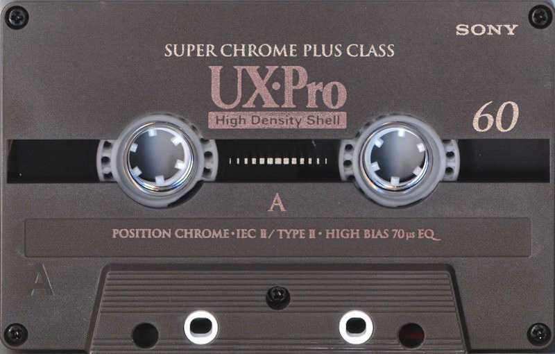 Compact Cassette Sony UX-Pro 60 Type II Chrome 1995 Europe