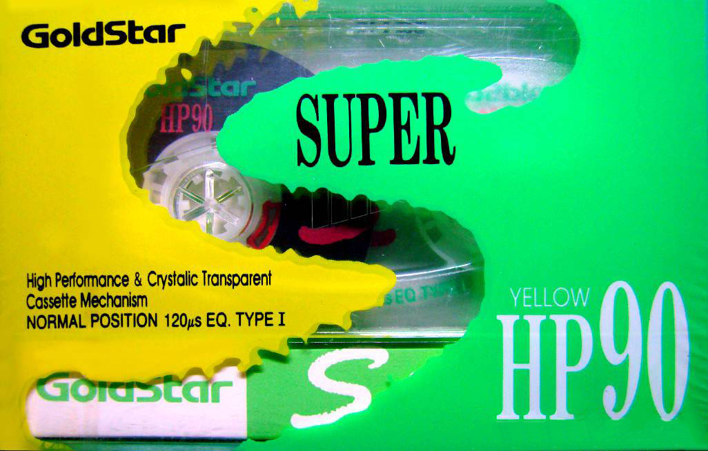 Compact Cassette Goldstar HP 90 "Super Yellow" Type I Normal 1991 Europe