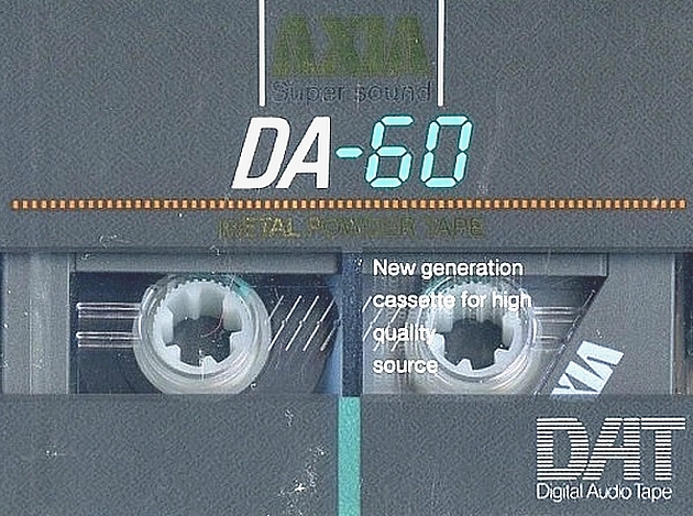 Digital Audio Tape AXIA 60 "DA" Type IV Metal 1987 Japan