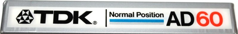 Compact Cassette TDK AD 60 Type I Normal 1982 Australia, Europe