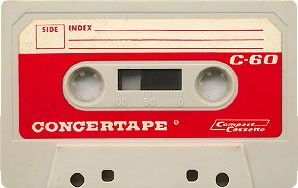 Compact Cassette Radio Shack Concertape 60 Type I Normal USA