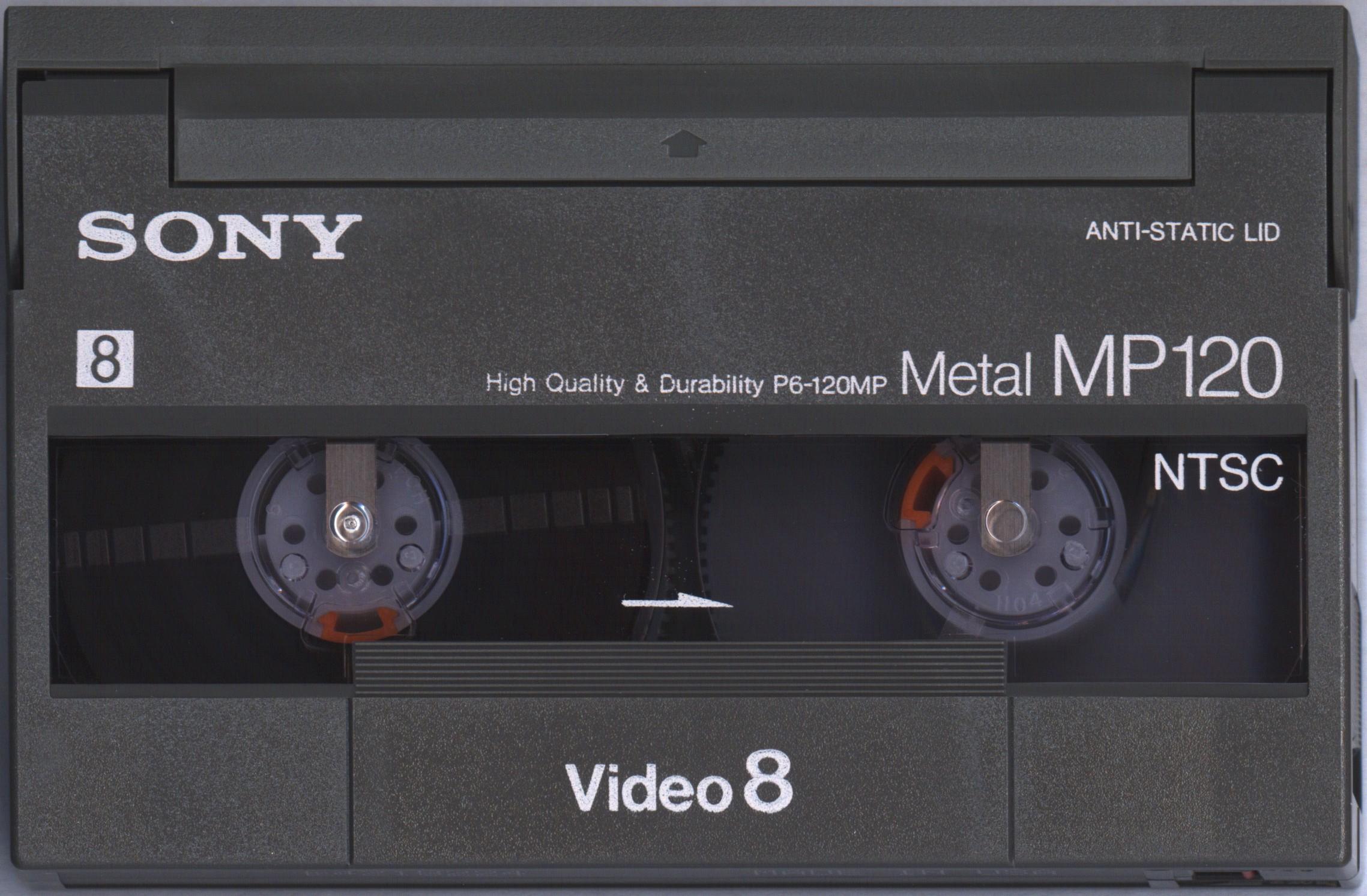 Video8, Hi8, Digital8 Sony MP 120 "Video8 P6-120MP" Type IV Metal 1992 North America