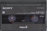 Video8, Hi8, Digital8 Sony MP 120 "Video8 P6-120MP" Type IV Metal 1992 North America