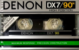 Compact Cassette Denon DX7 90 "DX7/90N" Type II Chrome 1982 Japan