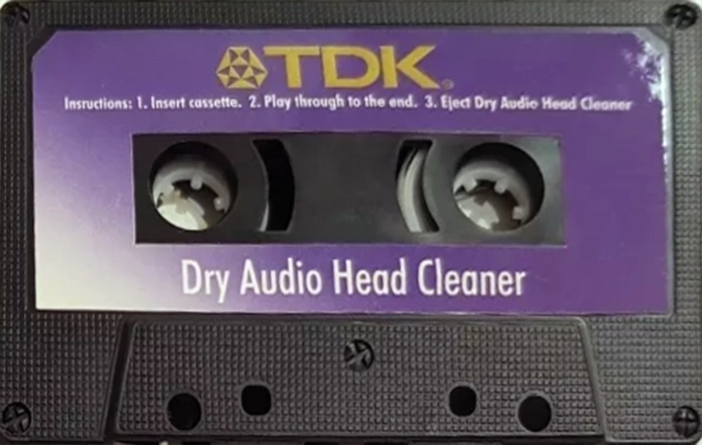 Compact Cassette TDK "Dry type AHC-D" Cleaning Cassette 1997 North America