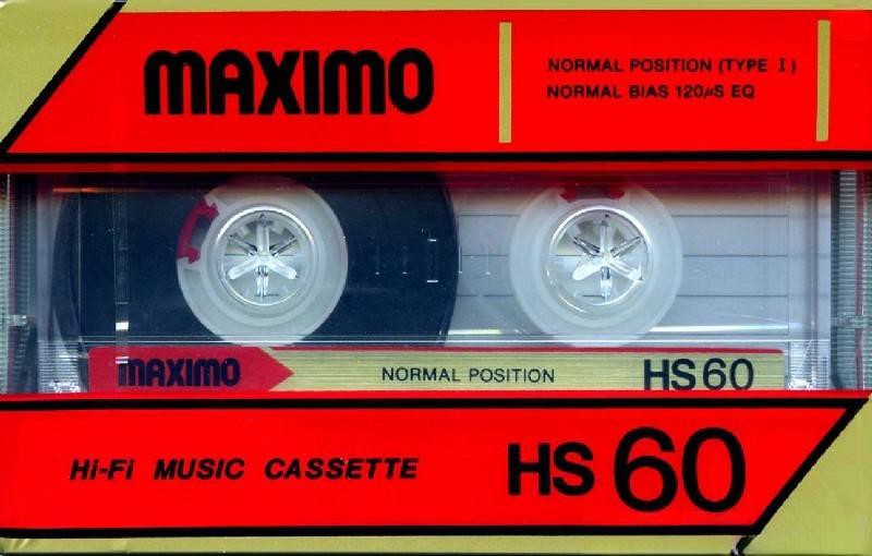 Compact Cassette Maximo 60 Type I Normal 1991 Worldwide