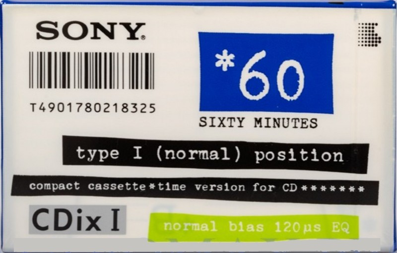 Compact Cassette: Sony  - CDix I 60