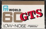 Compact Cassette Fa World 60 "GTS" Type I Normal Japan