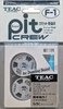 Blister Teac "F-1 PIT CREW" Cleaning Cassette 1986 Japan