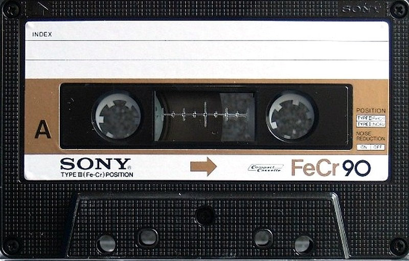 Compact Cassette Sony FeCr 90 Type III Ferro Chrome 1979 North America
