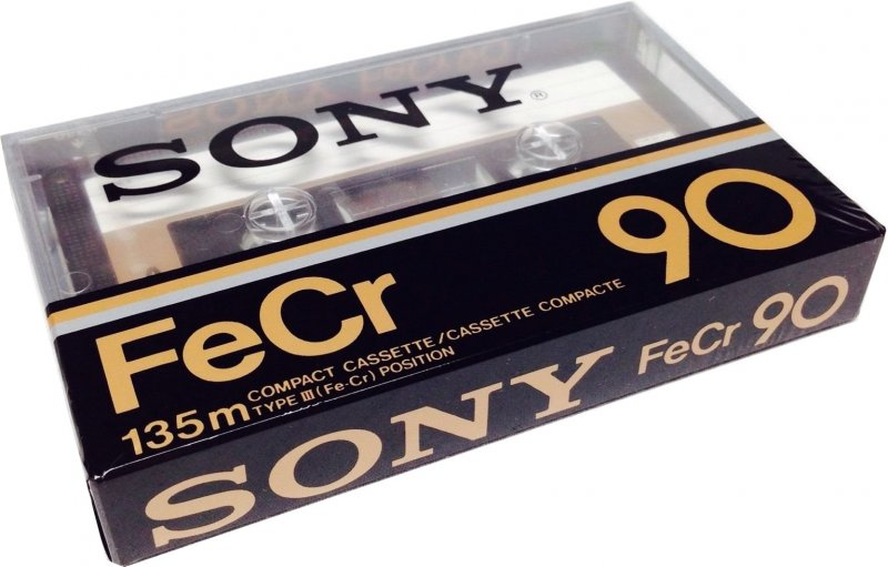 Compact Cassette Sony FeCr 90 Type III Ferro Chrome 1979 North America