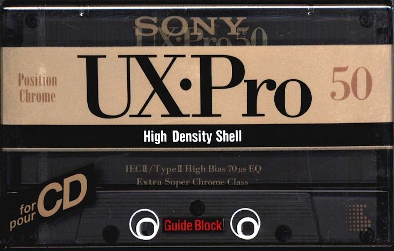 Compact Cassette Sony UX-Pro 50 Type II Chrome 1992 Europe