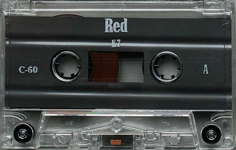 Compact Cassette K-7 60 "Red PMH BV" Type I Normal 1988 France