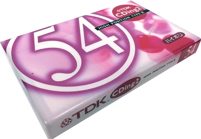 Compact Cassette TDK CDing 2 54 "CD2-54L" Type II Chrome 2000 Japan