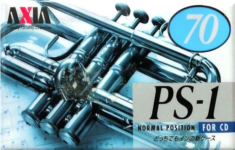 Compact Cassette AXIA PS-I / PS-1 70 "PS1H 70" Type I Normal 1996 Japan