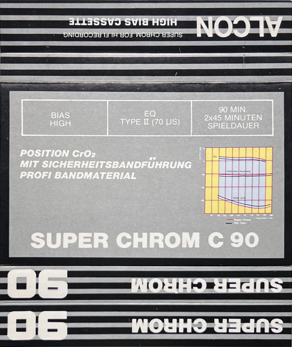 Compact Cassette Alcon 90 Type II Chrome Germany