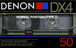Compact Cassette Denon DX4 50 Type I Normal 1985 Japan