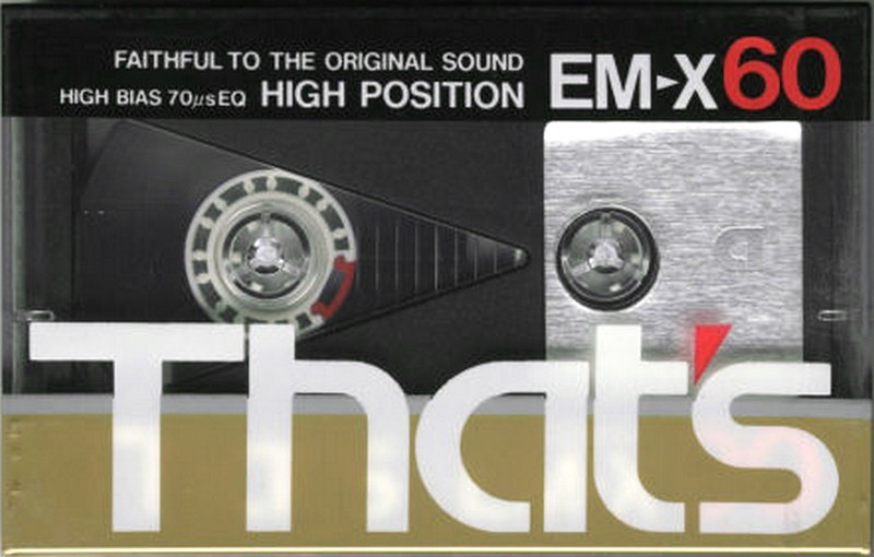 Compact Cassette Thats EM-X 60 Type II Chrome 1983 Japan