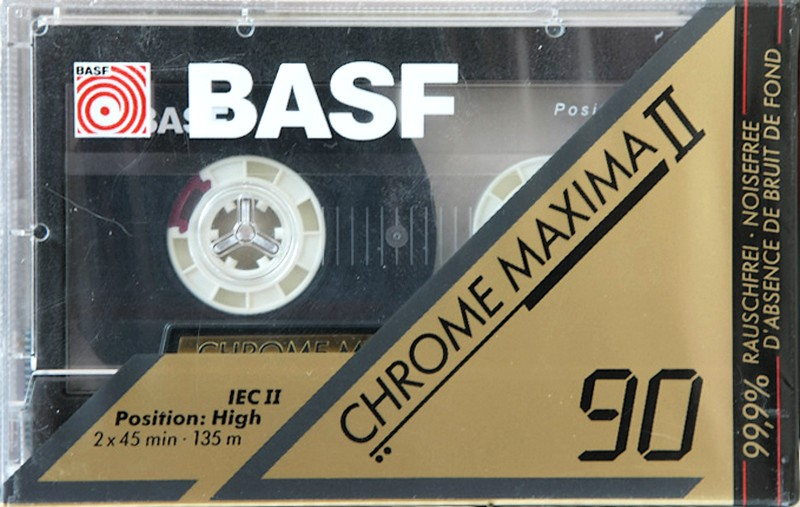 Compact Cassette BASF Chrome Maxima II 90 Type II Chrome 1991 Europe