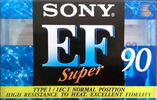 Compact Cassette Sony Super EF 90 Type I Normal 1995 Europe