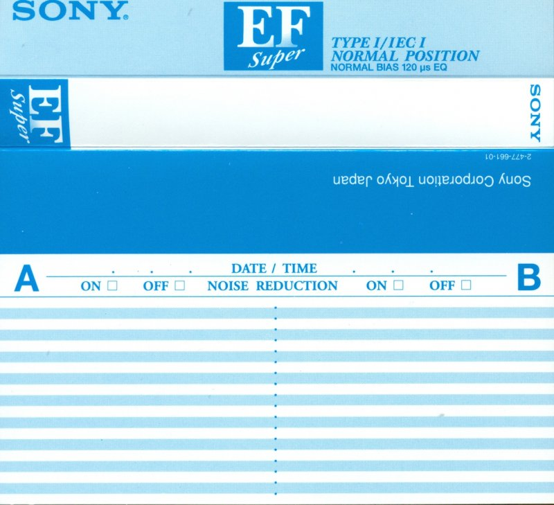 Compact Cassette: Sony  - Super EF 90