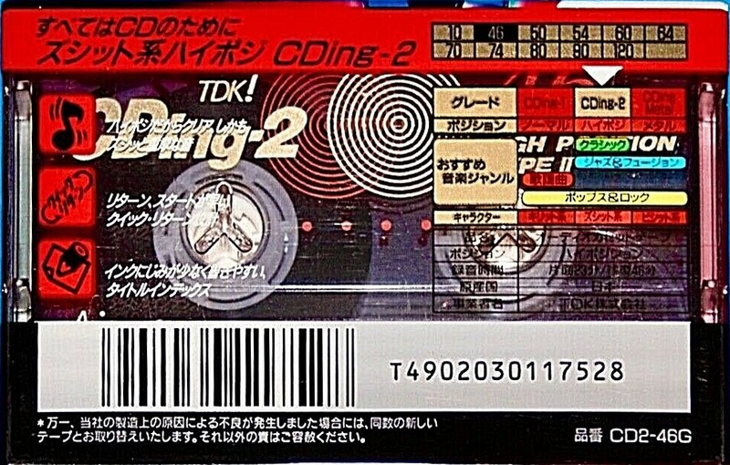 Compact Cassette: TDK  - CDing-2 46