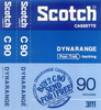 Compact Cassette Scotch Dynarange 90 Type I Normal 1975 Europe