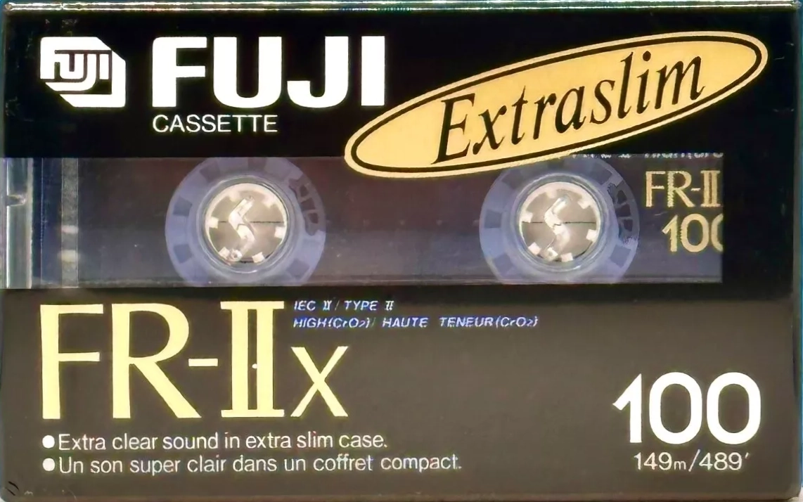 Compact Cassette Fuji FR-IIx 100 Type II Chrome 1990 North America