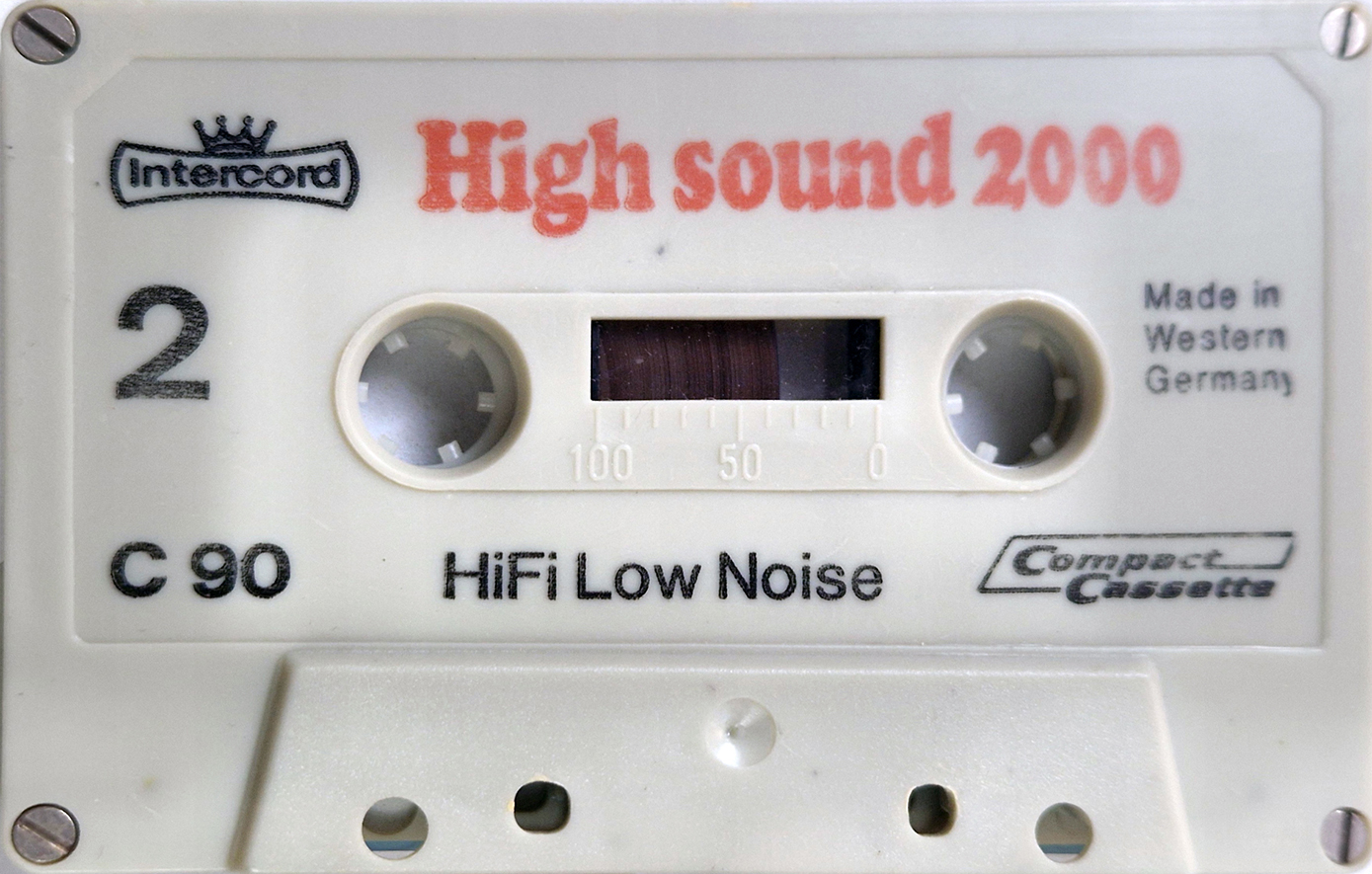 Compact Cassette Intercord High sound 2000 90 Type I Normal Germany