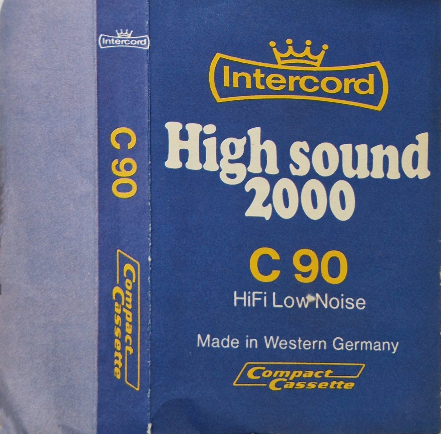 Compact Cassette Intercord High sound 2000 90 Type I Normal Germany