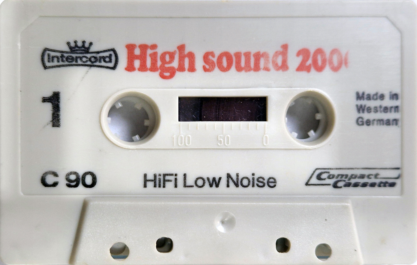 Compact Cassette Intercord High sound 2000 90 Type I Normal Germany