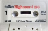 Compact Cassette Intercord High sound 2000 90 Type I Normal Germany