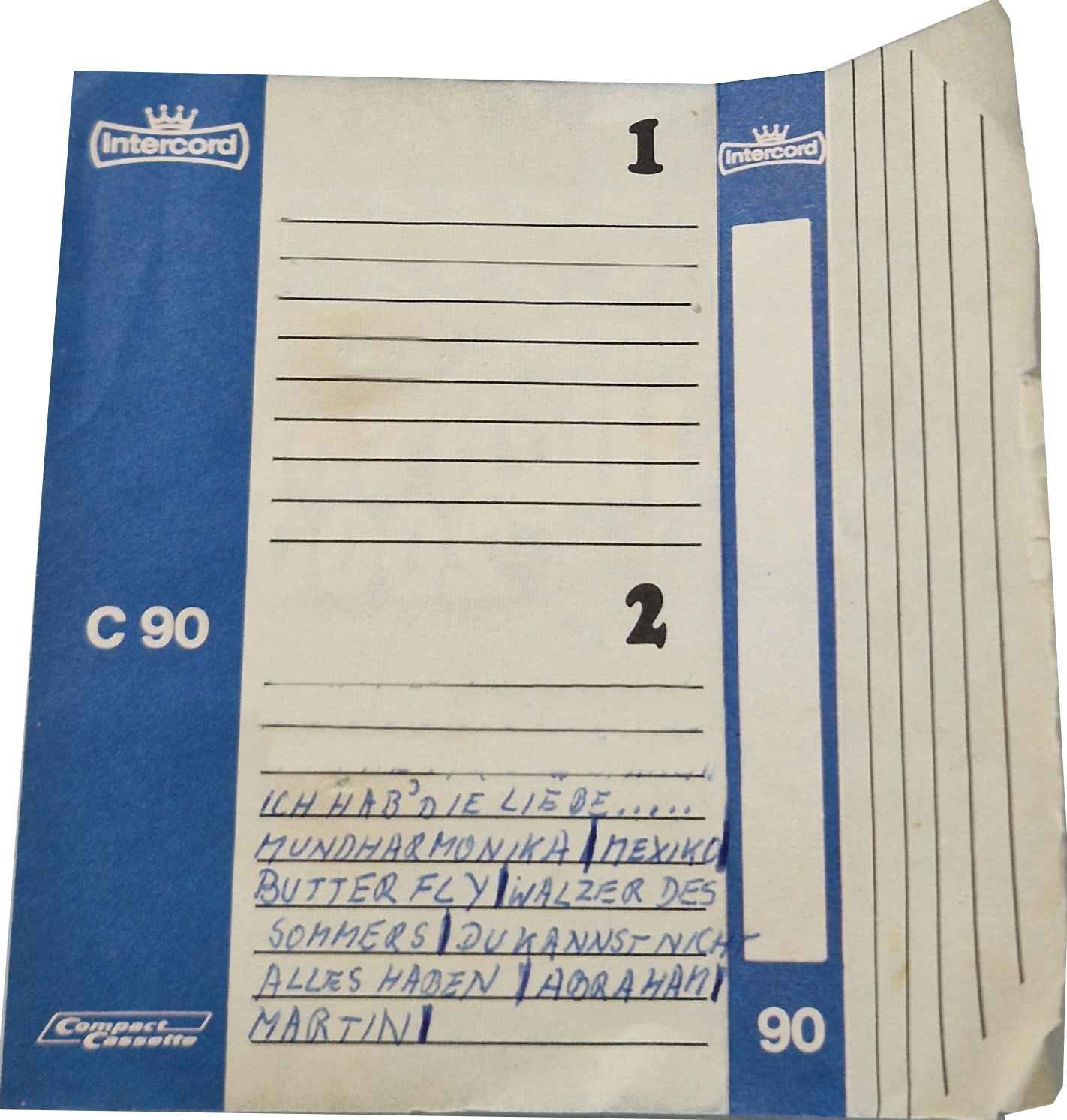Compact Cassette Intercord High sound 2000 90 Type I Normal Germany