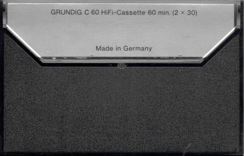 Compact Cassette Grundig HiFi-Cassette 60 Type II Chrome 1974 Europe